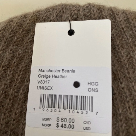 New with tag Vuori Manchester wool cashmere blend Beanie lightweight size OS - Picture 5 of 5